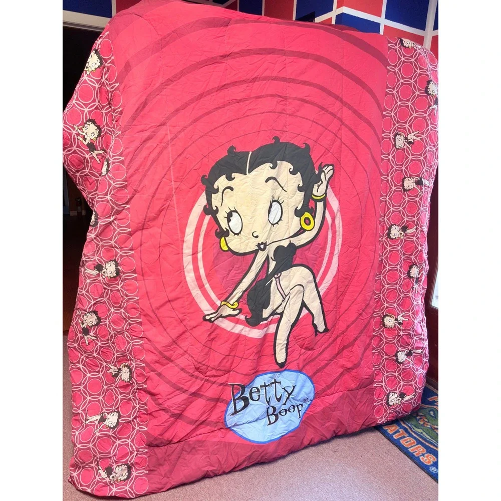 Betty Boop Vintage Comforter Bedding Reversible Cartoon Pop Art Kitsch